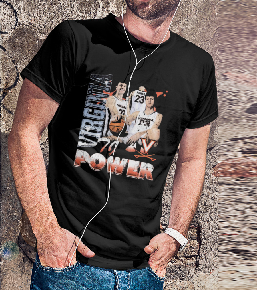 Virginia Cavaliers Power 23 Basketball 90s T-Shirt