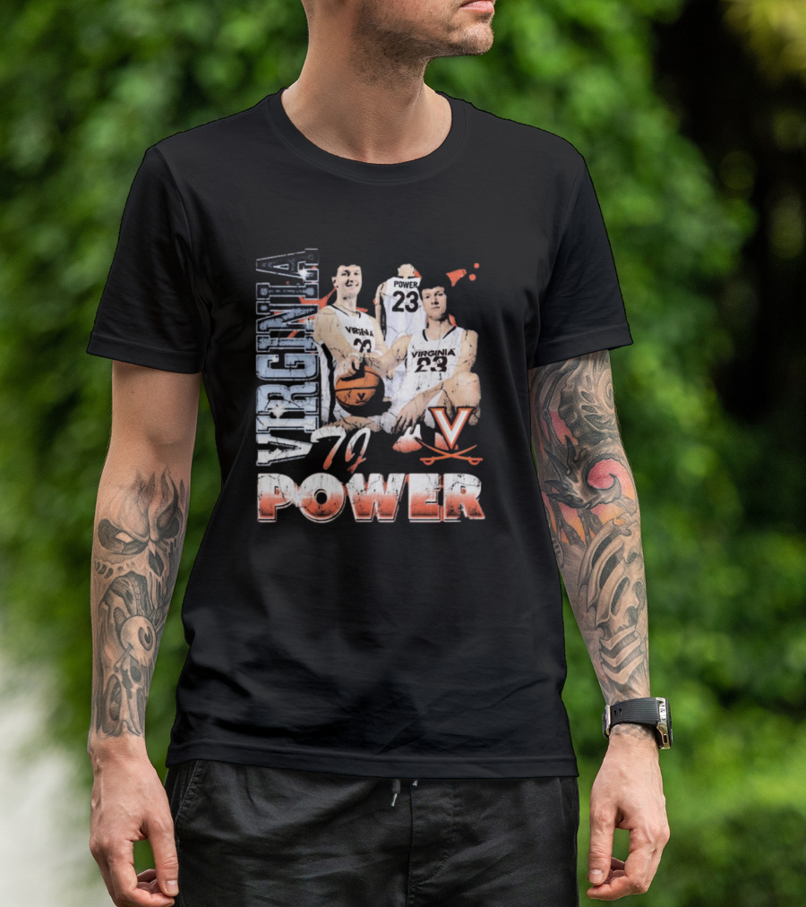 Virginia Cavaliers Power 23 Basketball 90s T-Shirt