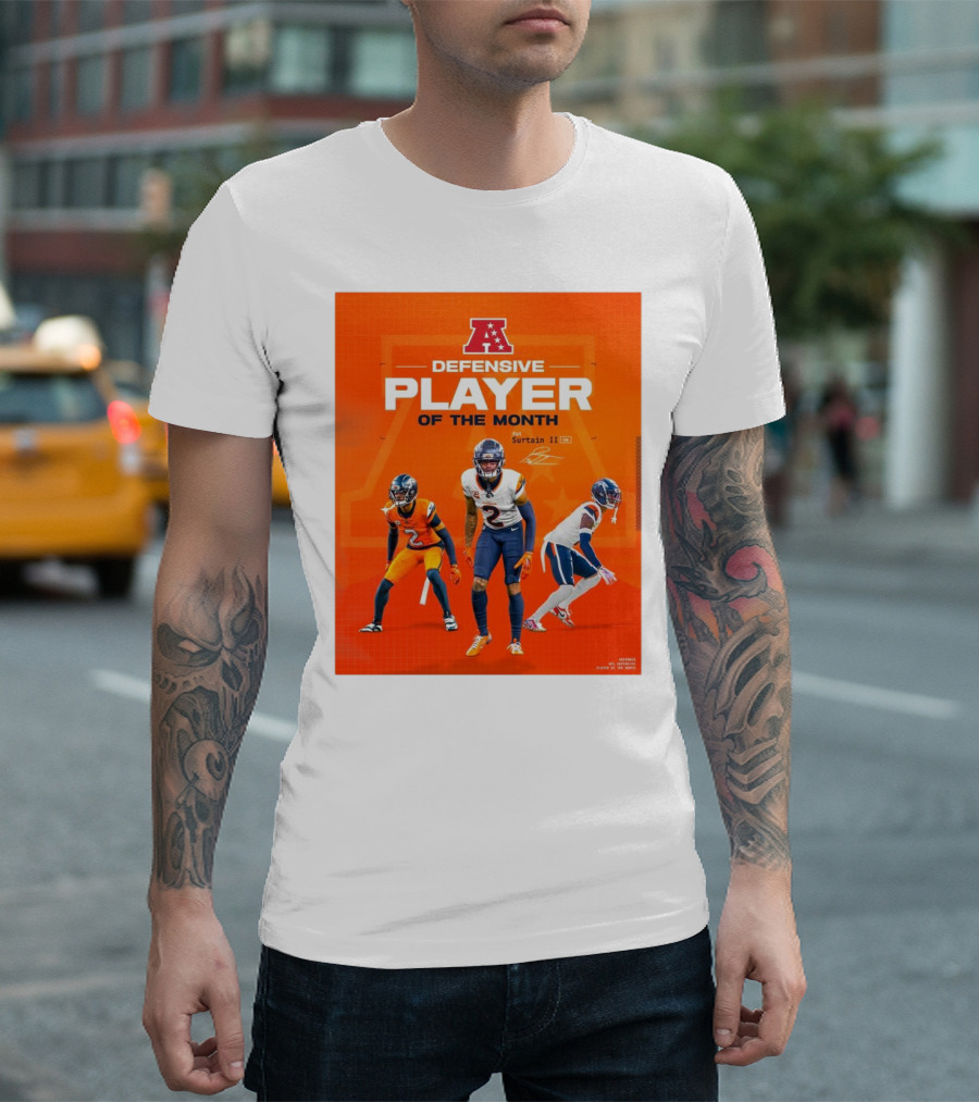 Denver Broncos Pat Surtain II AFC Defensive Player Of The Month Signature Edition T-Shirt