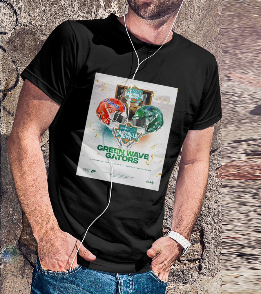 Union Home Mortgage Gasparilla Bowl Green Wave Vs Gators December 20 2024 Raymond James Stadium T-Shirt