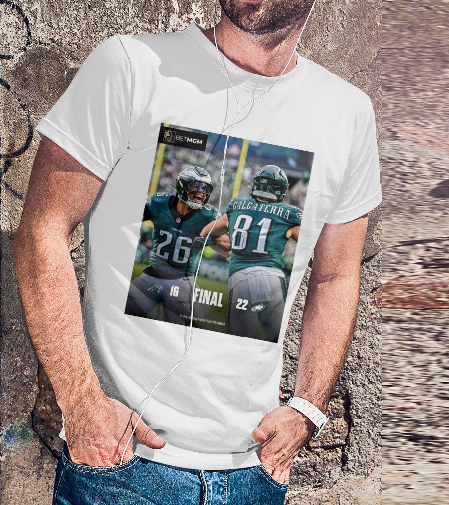 Final Score 16-22 Carolina Panthers Vs Philadelphia Eagles BetMGM T-Shirt