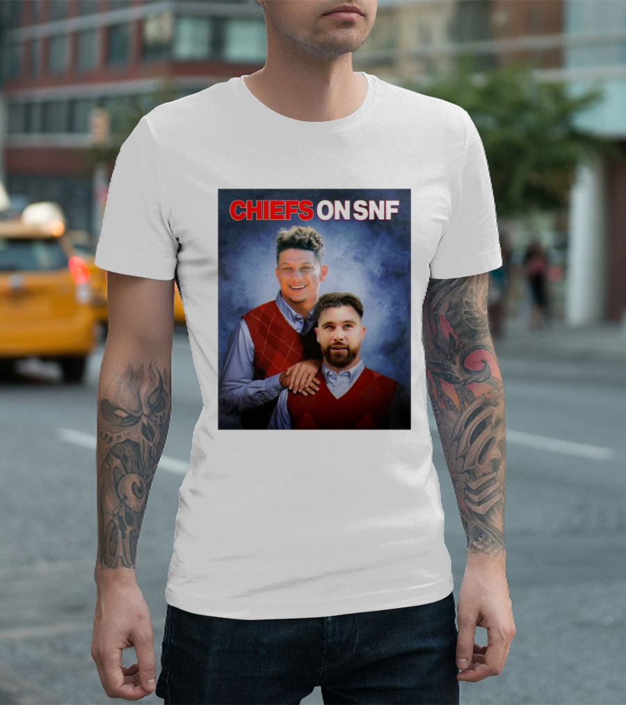 Patrick Mahomes Travis Kelce Chiefs On SNF New Heights Step Brothers T-Shirt