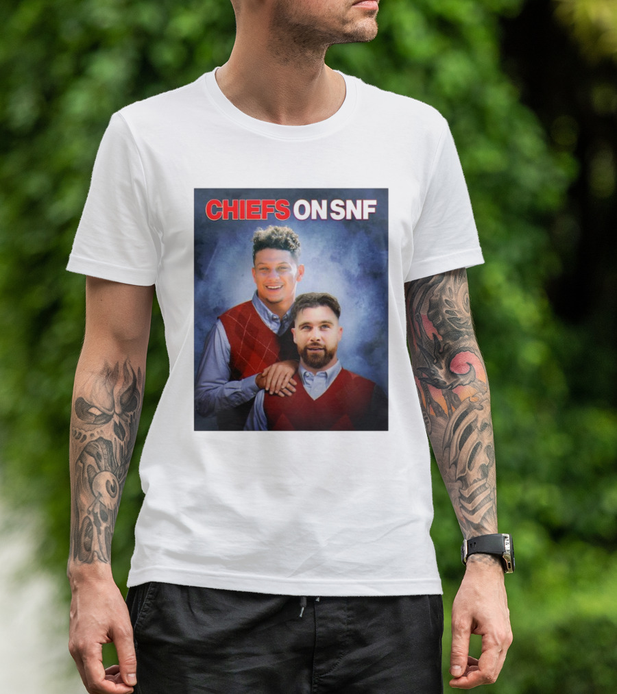 Patrick Mahomes Travis Kelce Chiefs On SNF New Heights Step Brothers T-Shirt
