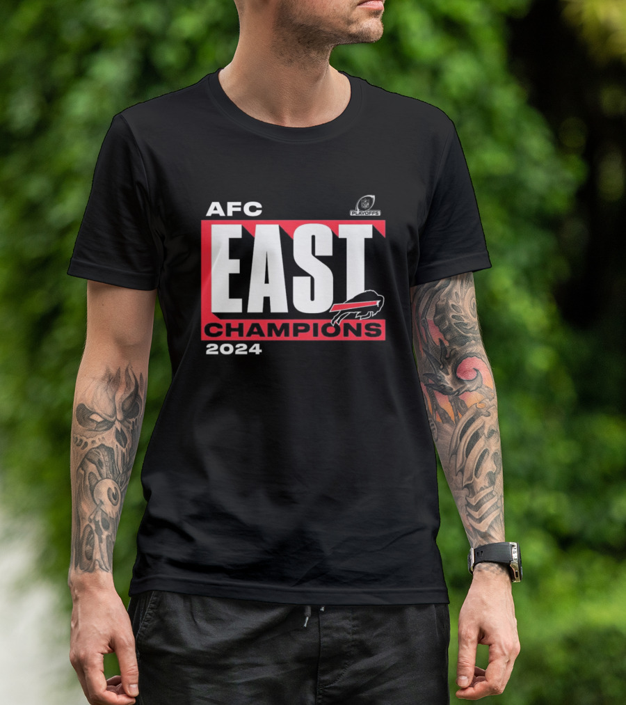 Buffalo Bills 2024 AFC East Champions Playoffs Conquer T-Shirt