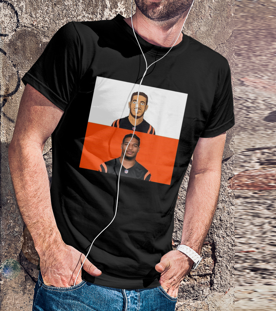Ja’Marr Chase Cincinnati Bengals The Simpsons NFL Themed Drawing T-Shirt