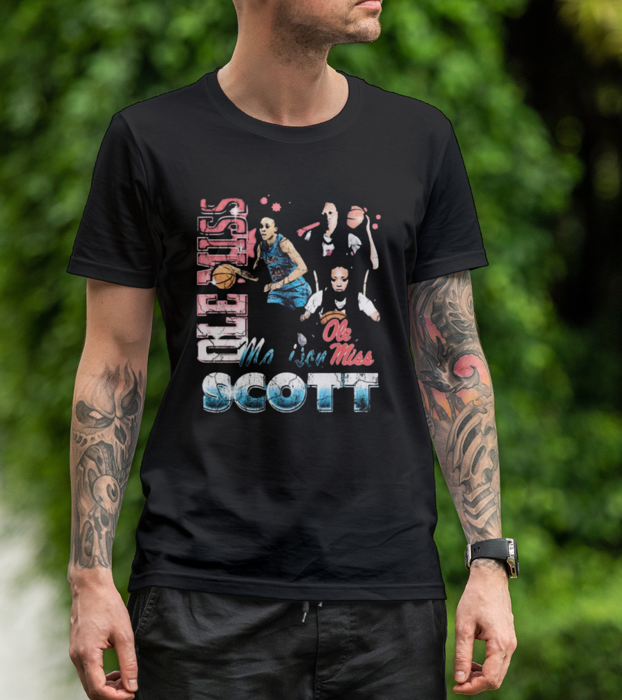 Ole Miss Rebels Madison Scott 90s Basketball T-Shirt