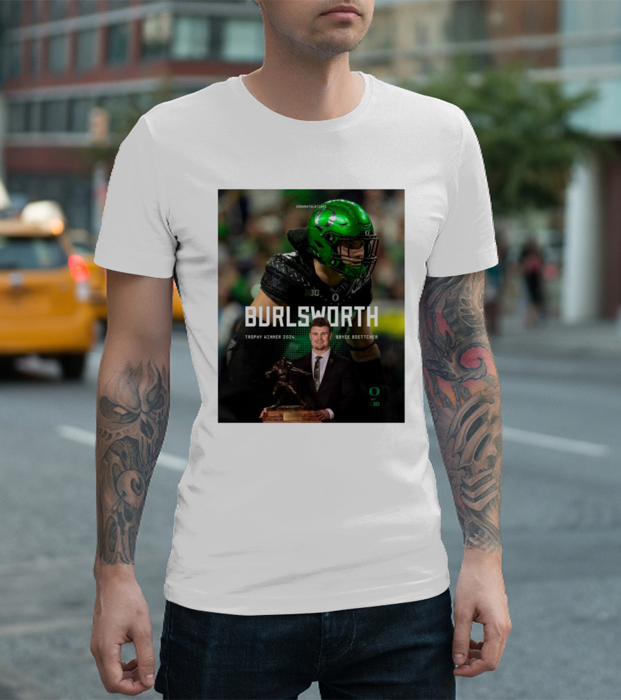 Congratulations Bryce Boettcher Burlsworth Trophy Winner Oregon Ducks T-Shirt