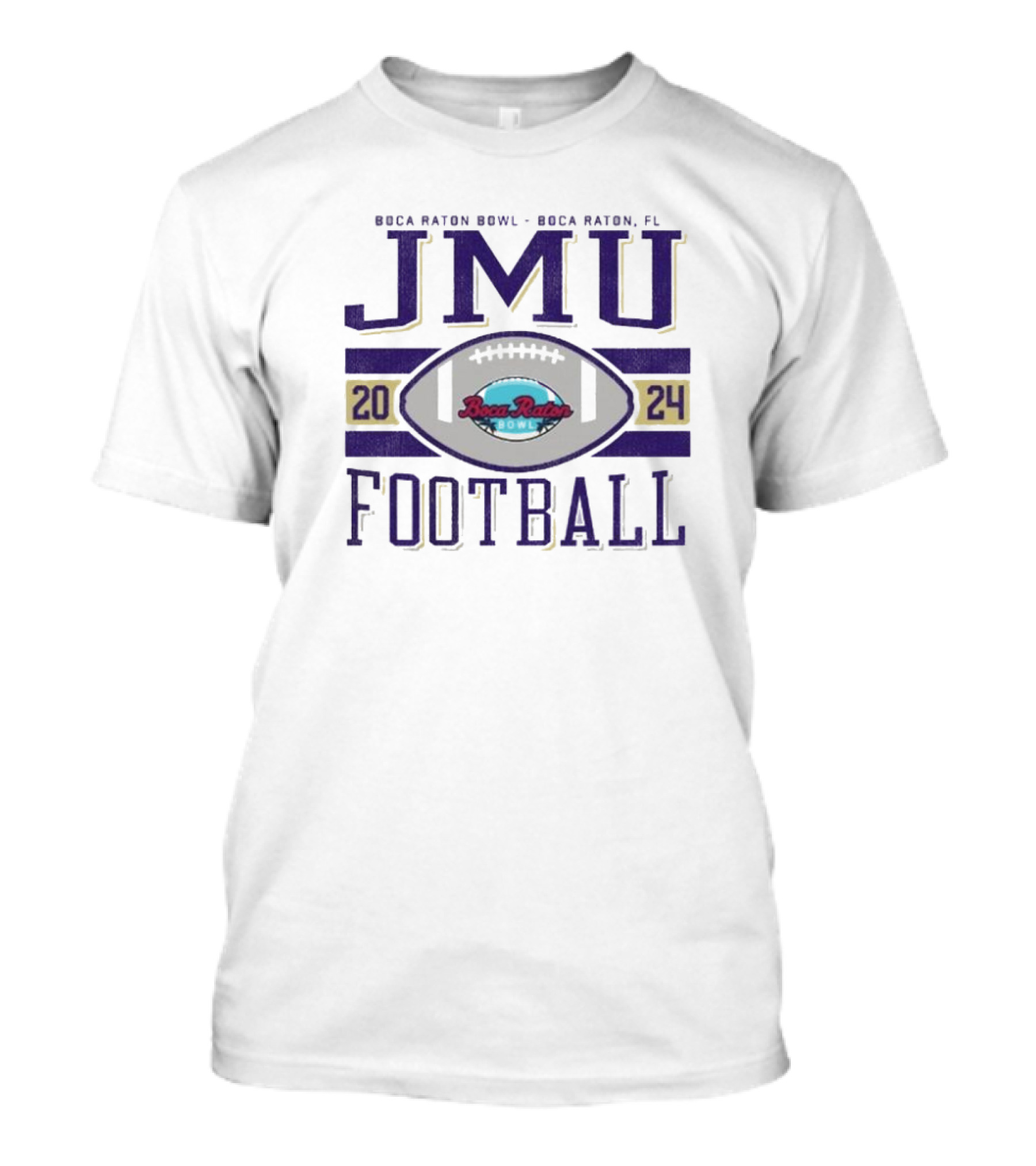 JMU Football 2024 Boca Raton Bowl Boca Raton FL T-Shirt