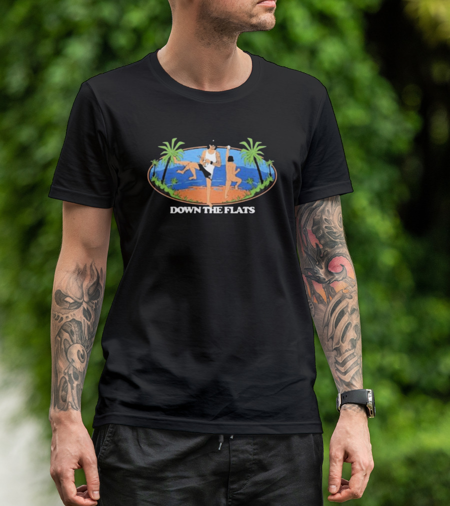 Down The Flats 2024 Alpha Blokes Tropical Adventure Scene T-Shirt