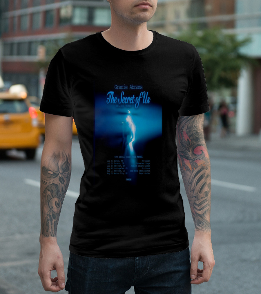 Gracie Abrams The Secret Of Us Deluxe Tour 2025 With Special Guest Role Model T-Shirt