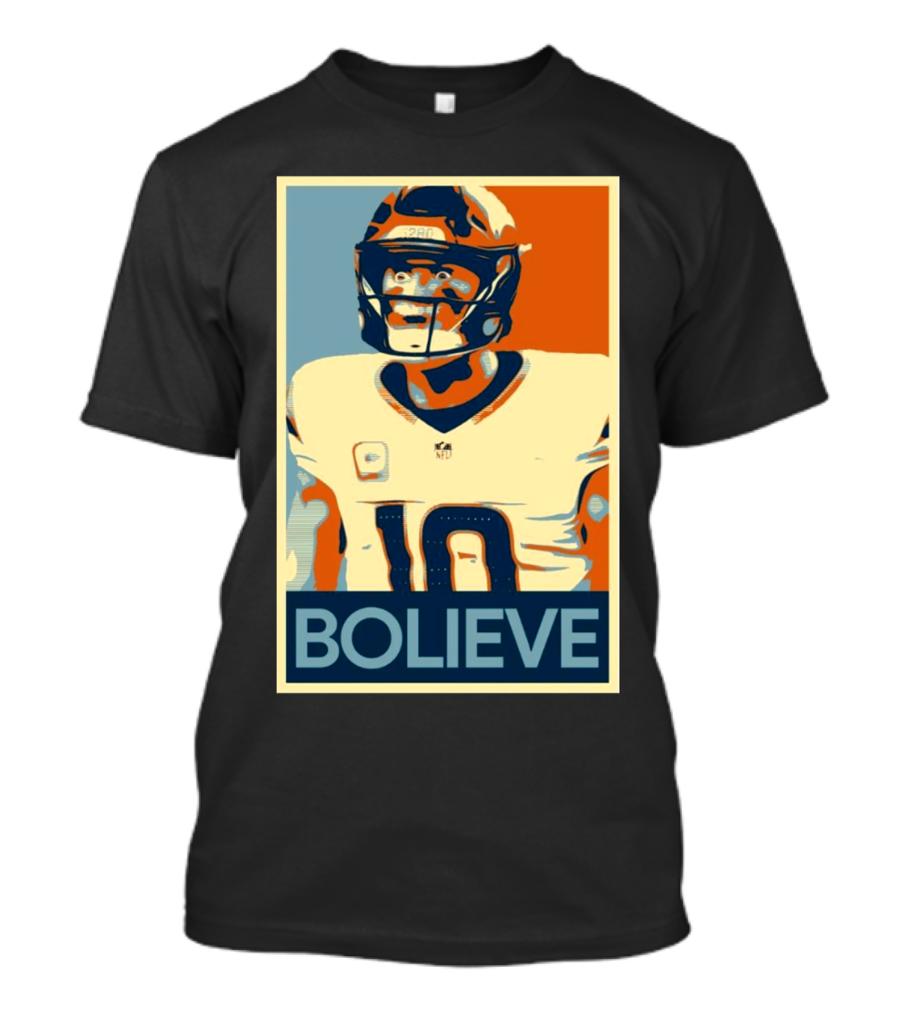 Bo Nix Bolieve Denver Broncos Discussion Hope T-Shirt