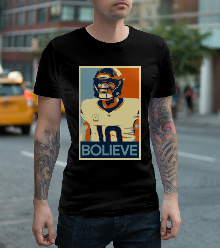 Bo Nix Bolieve Denver Broncos Discussion Hope T-Shirt