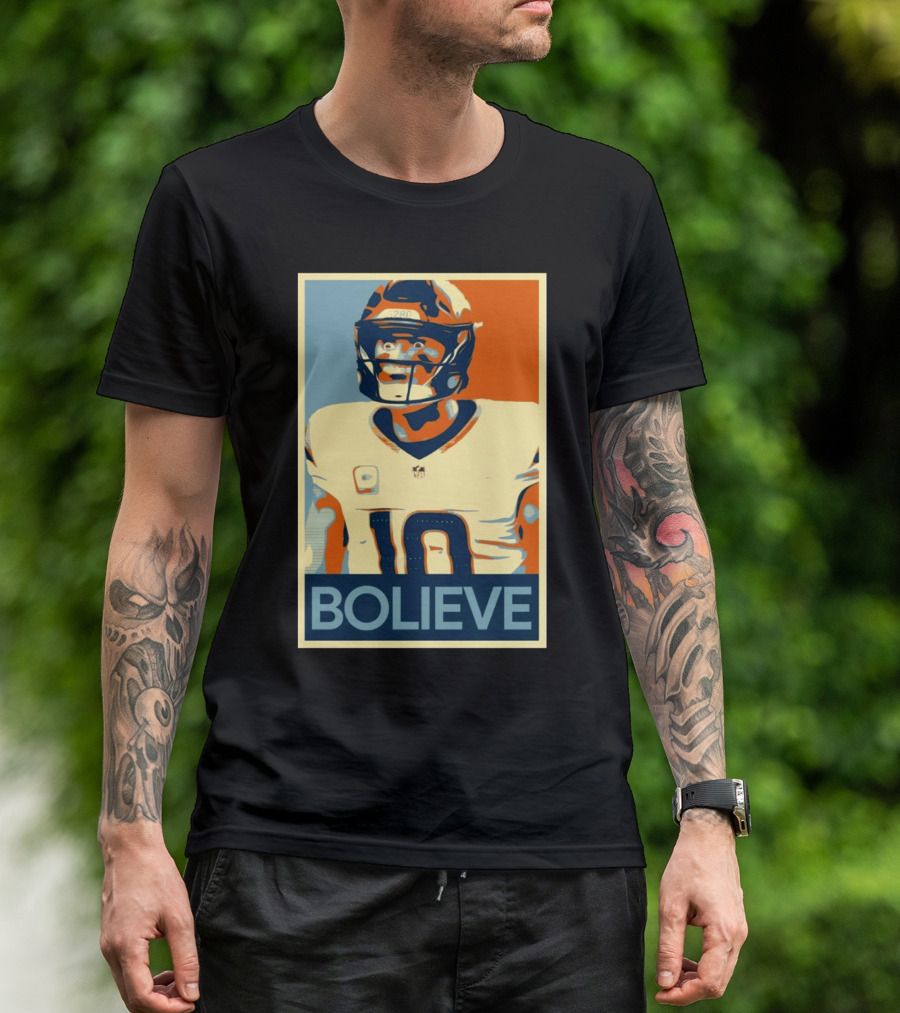 Bo Nix Bolieve Denver Broncos Discussion Hope T-Shirt