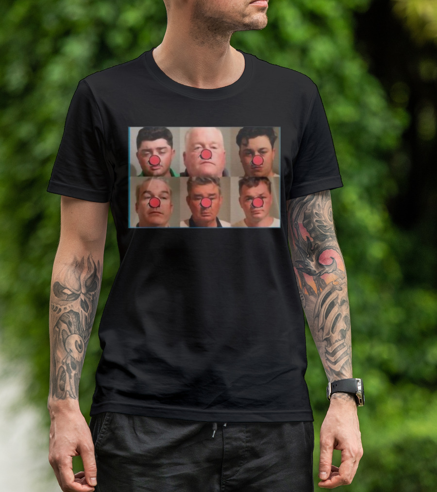 Bradley Jennings Mesker Daley Carroll And Carroll 1st 6 Man Clown Red Nose Faces T-Shirt
