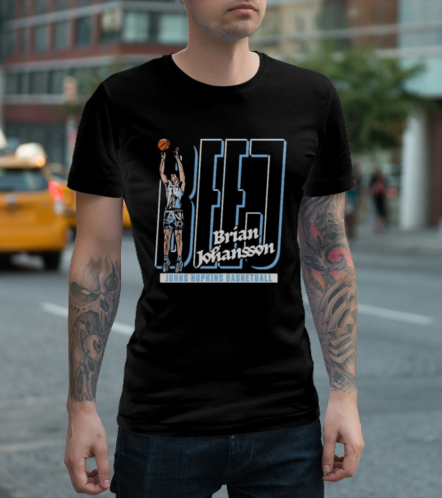 Brian Johansson BEJJ Johns Hopkins Basketball T-Shirt