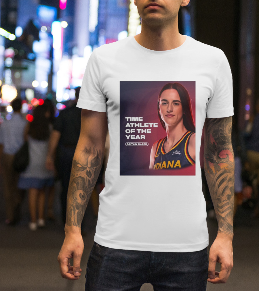 Caitlin Clark Indiana Fever WNBA Time Athlete Of The Year T-Shirt
