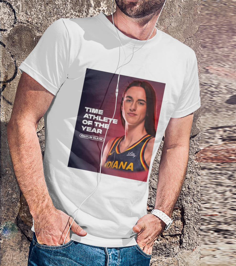 Caitlin Clark Indiana Fever WNBA Time Athlete Of The Year T-Shirt
