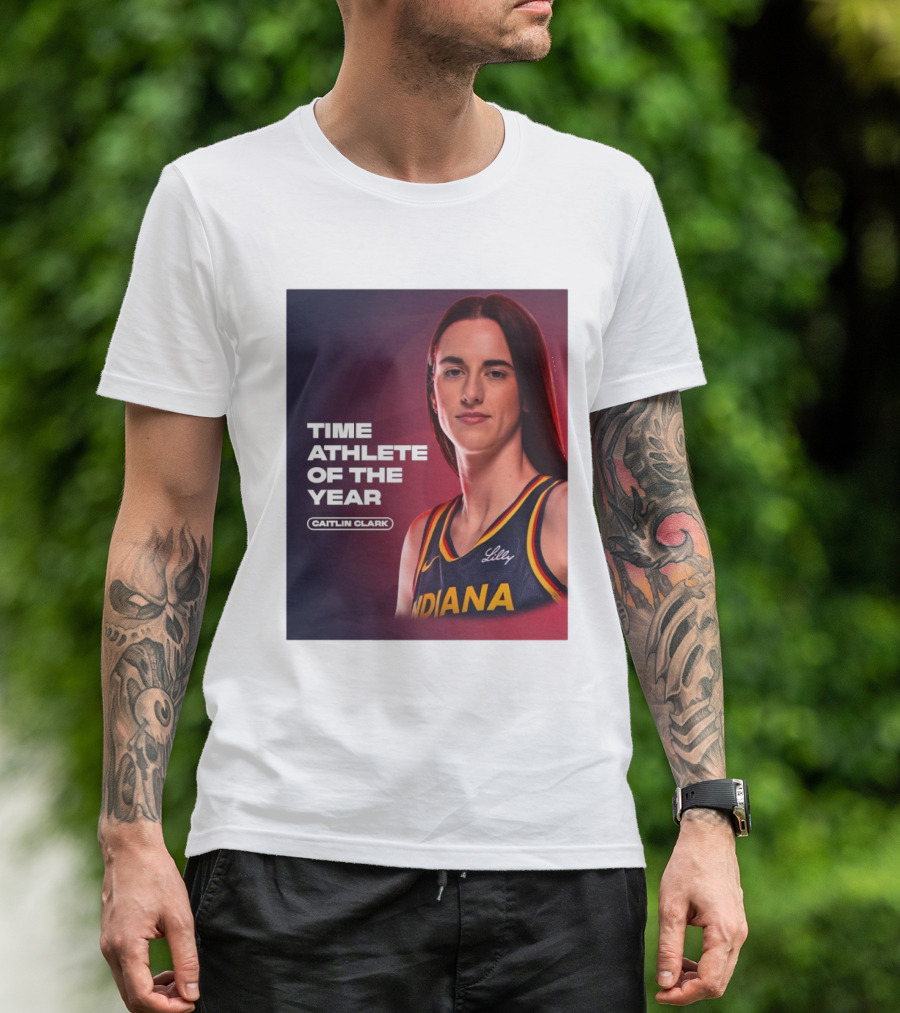 Caitlin Clark Indiana Fever WNBA Time Athlete Of The Year T-Shirt