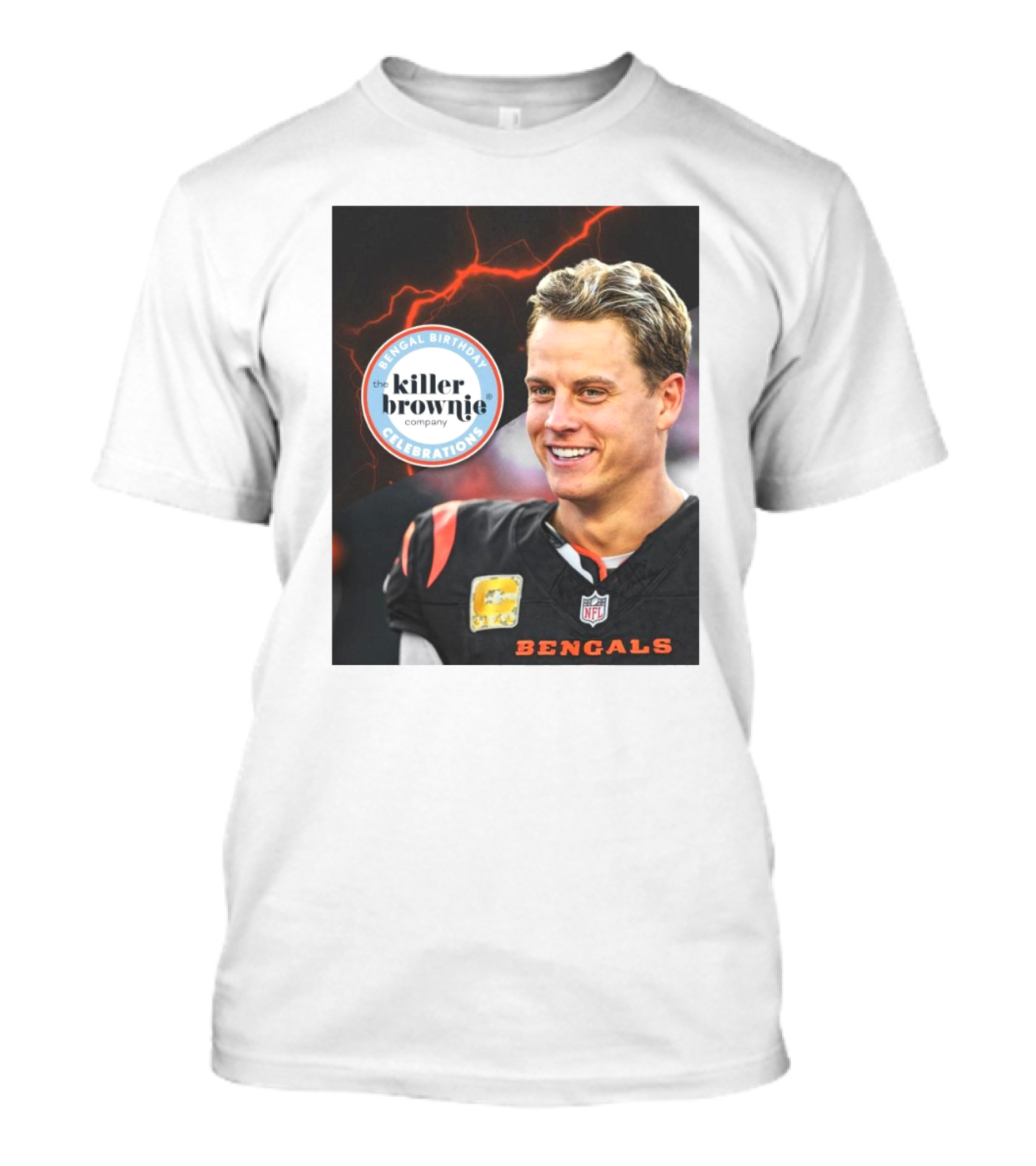 Joey Burrow Bengals Birthday The Killer Brownie Company Celebrations NFL T-Shirt