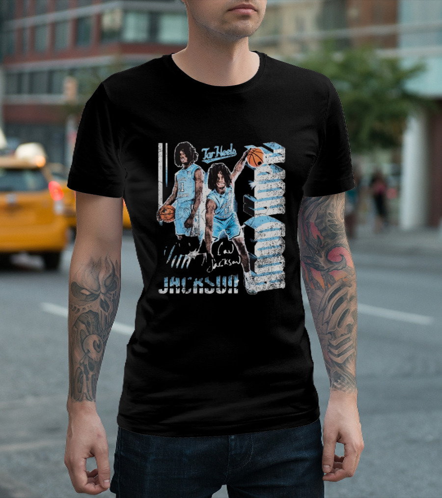 Ian Jackson North Carolina Tar Heels Basketball Signature 90s Hood Hope T-Shirt