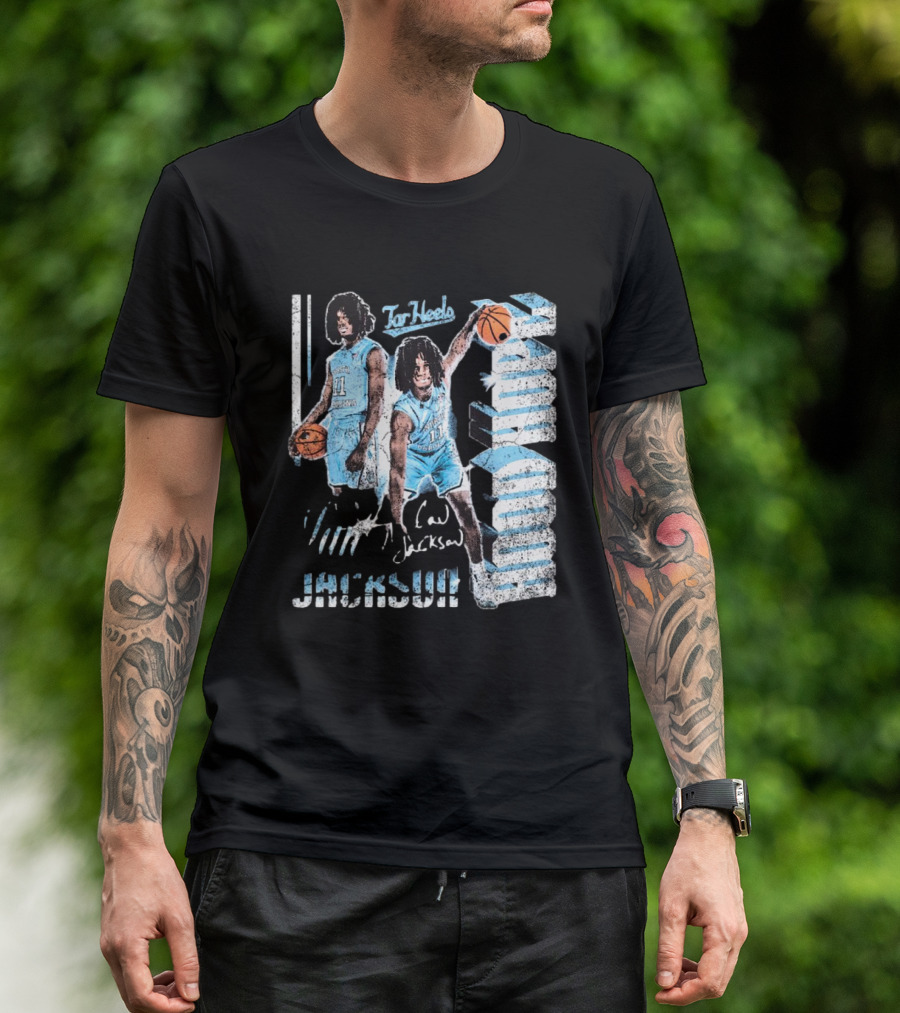Ian Jackson North Carolina Tar Heels Basketball Signature 90s Hood Hope T-Shirt