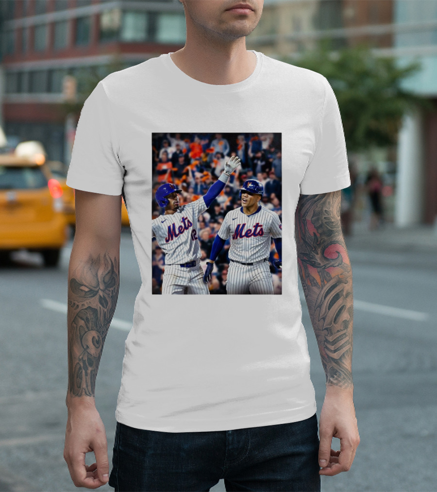 New York Mets MLB Teammates Juan Soto Francisco Lindor T-Shirt