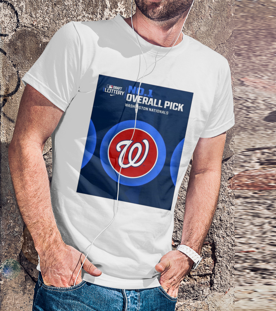 MLB Draft Lottery No. 1 Overall Pick Washington Nationals T-Shirt