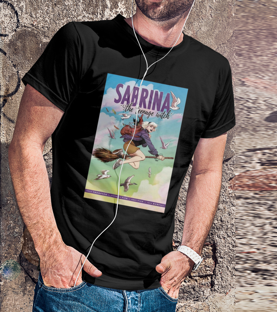 Sabrina The Teenage Witch Kelly Thompson Veronica Fish Andy Fish Jack Morelli Comic Cover Flying Adventure T-Shirt