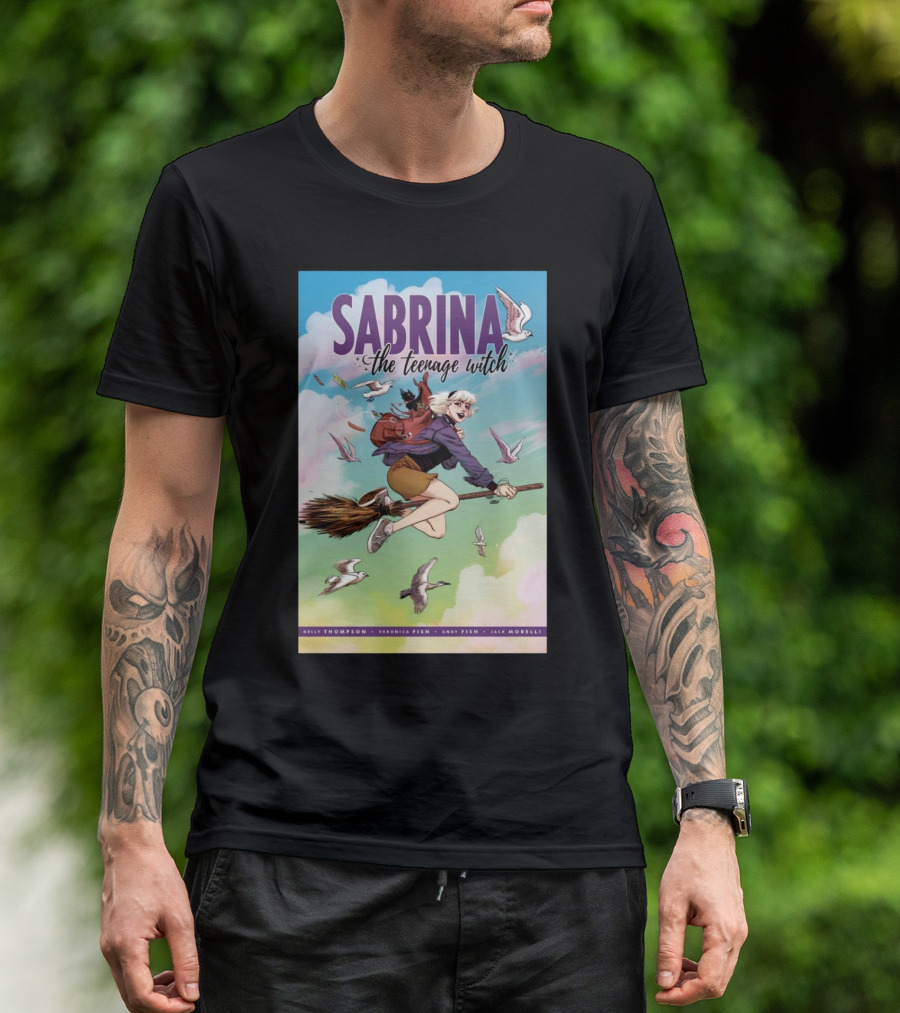 Sabrina The Teenage Witch Kelly Thompson Veronica Fish Andy Fish Jack Morelli Comic Cover Flying Adventure T-Shirt