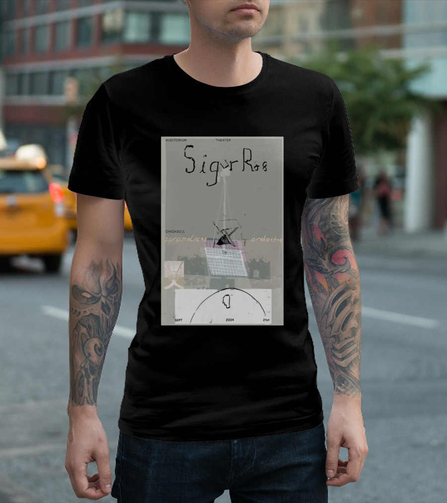 Sigur Rós Wonderous Orchestra Sept 21 2024 Auditorium Theatre Chicago IL Tour T-Shirt