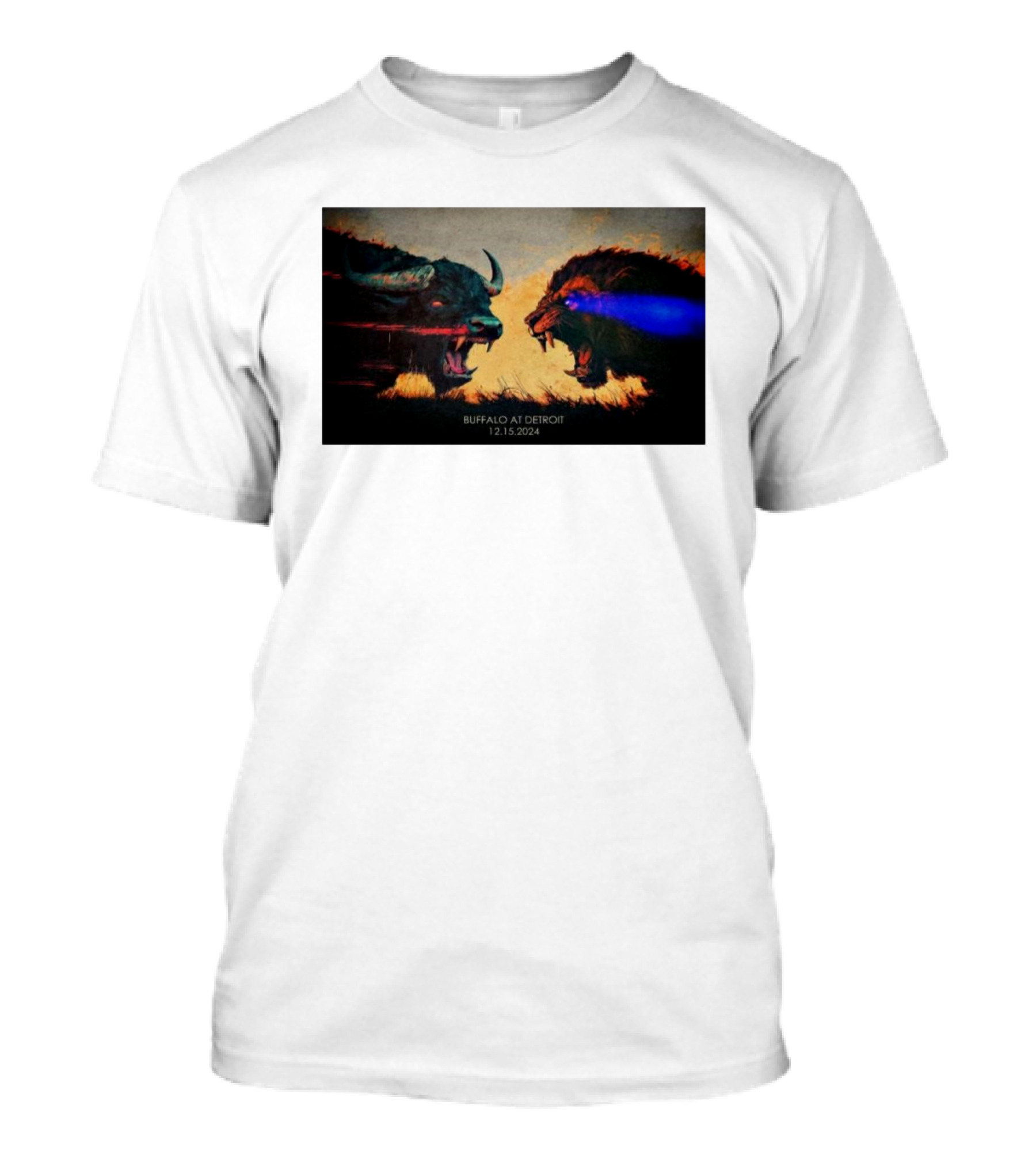 Buffalo Bills Vs Detroit Lions 12-15-2024 Buffalo At Detroit T-Shirt