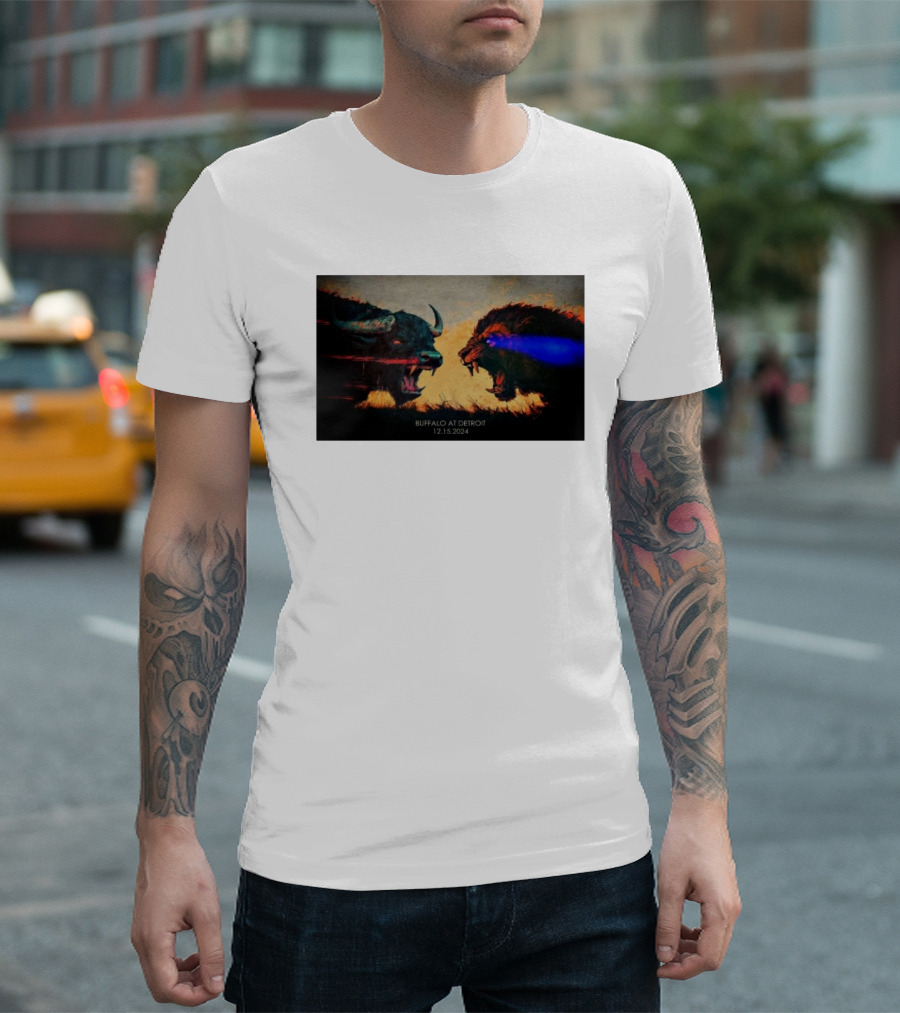 Buffalo Bills Vs Detroit Lions 12-15-2024 Buffalo At Detroit T-Shirt
