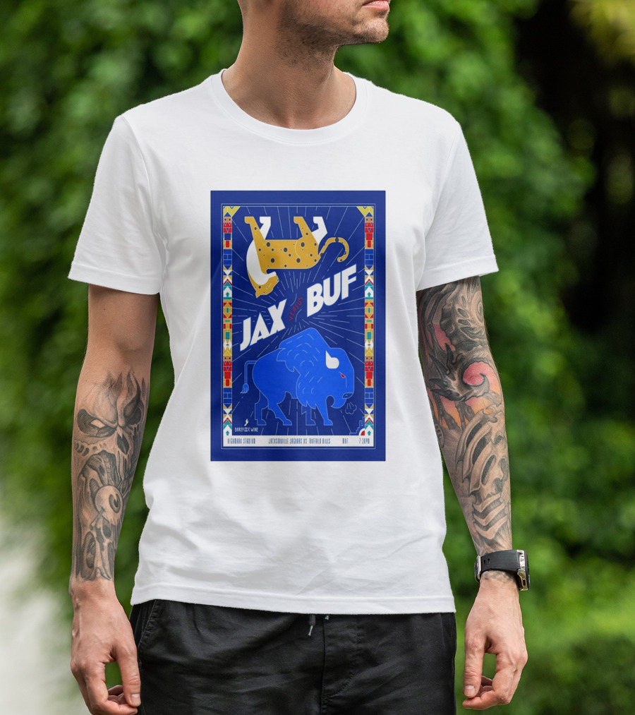 Buffalo Bills Vs Jacksonville Jaguars September 23 2024 Barbenzey Venue Orchard Park NY 7:30 PM T-Shirt