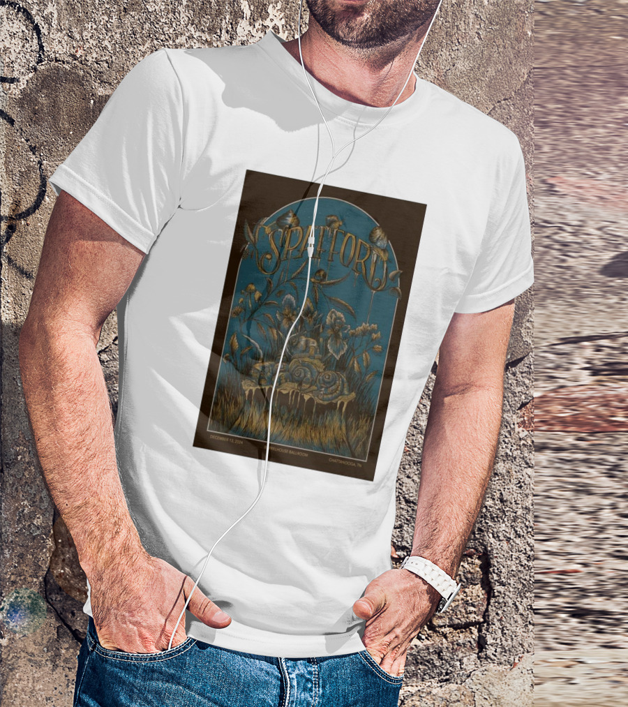 Spafford Live At Barrelhouse Ballroom December 13 2024 Chattanooga TN Snail T-Shirt