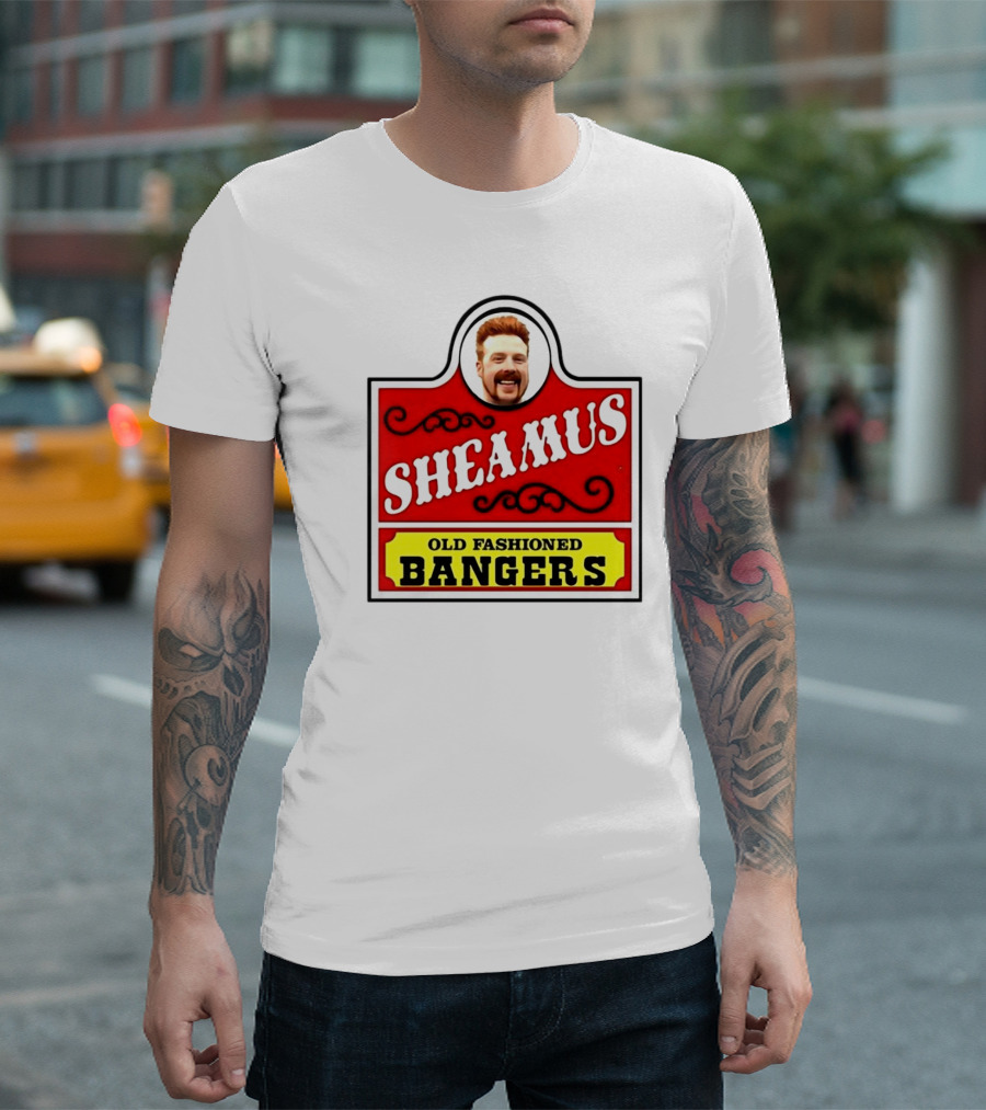 Sheamus Old Fashioned Bangers Retro Sign T-Shirt