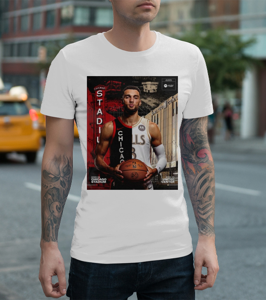 Zach LaVine Chicago Bulls 2023-24 Stadium United Center 2024-25 T-Shirt