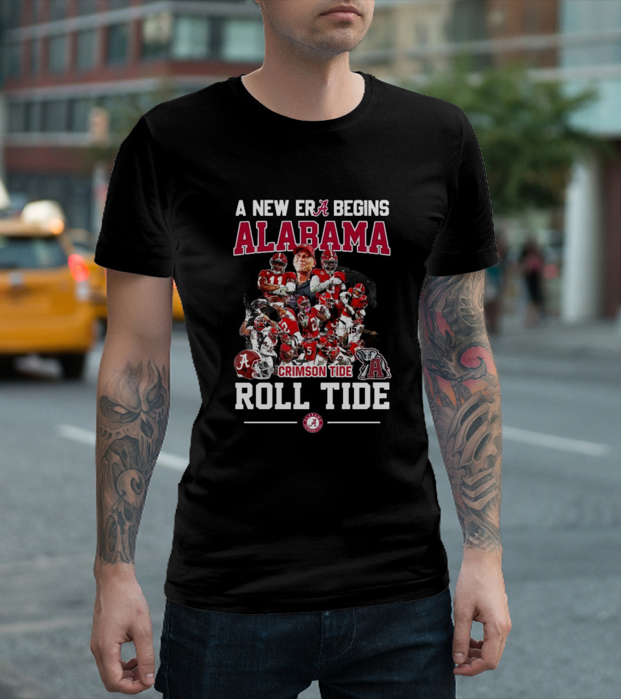 Alabama Crimson Tide A New Era Begins Roll Tide All Players T-Shirt