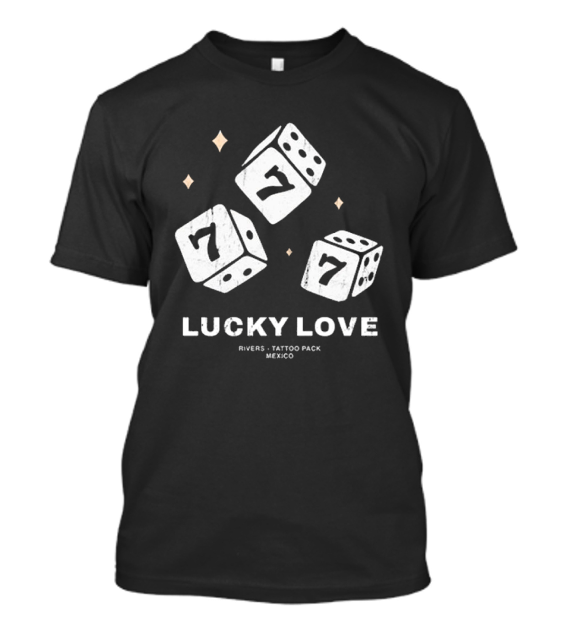 Lucky Love Rivers Tattoo Pack Mexico 2024 Sevens Dice T-Shirt