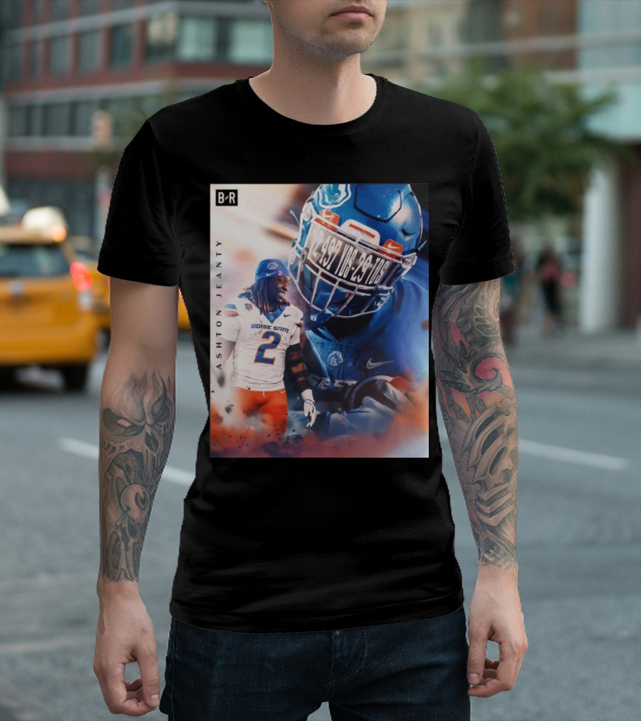 Boise State Broncos Football Ashton Jeanty Historic Season RB1 Bleacher Report B-R T-Shirt