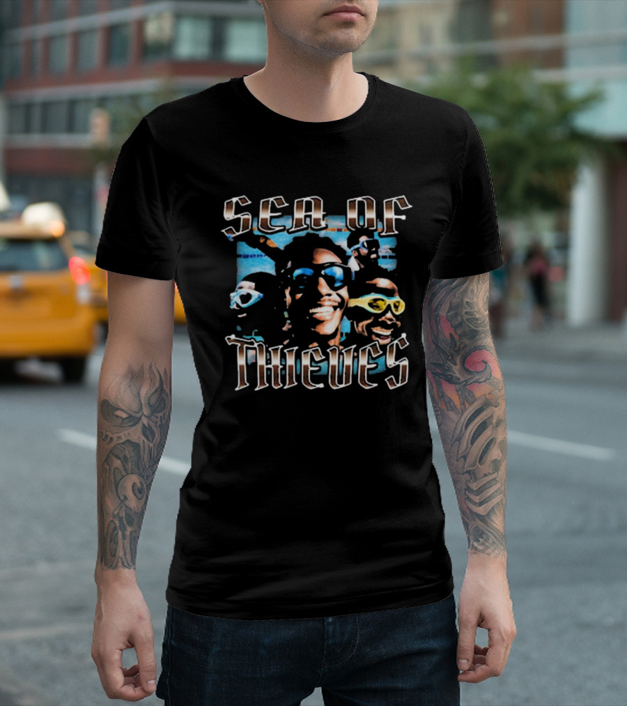 Sea Of Thieves Bruhtees Smiling Faces With Sunglasses T-Shirt