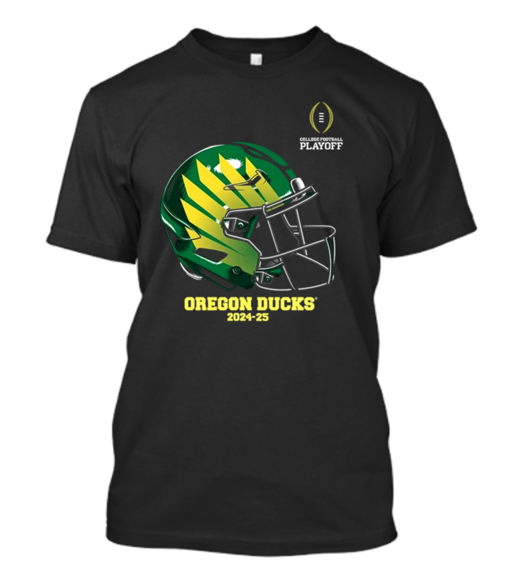 Oregon Ducks College Football Playoff 2024-25 Helmet T-Shirt