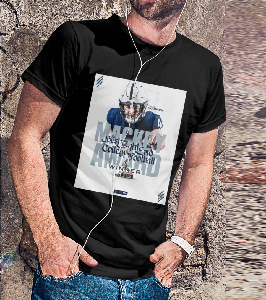 Tyler Warren Penn State Nittany Lions Mackey Award Best Tight End In College Football Winner T-Shirt