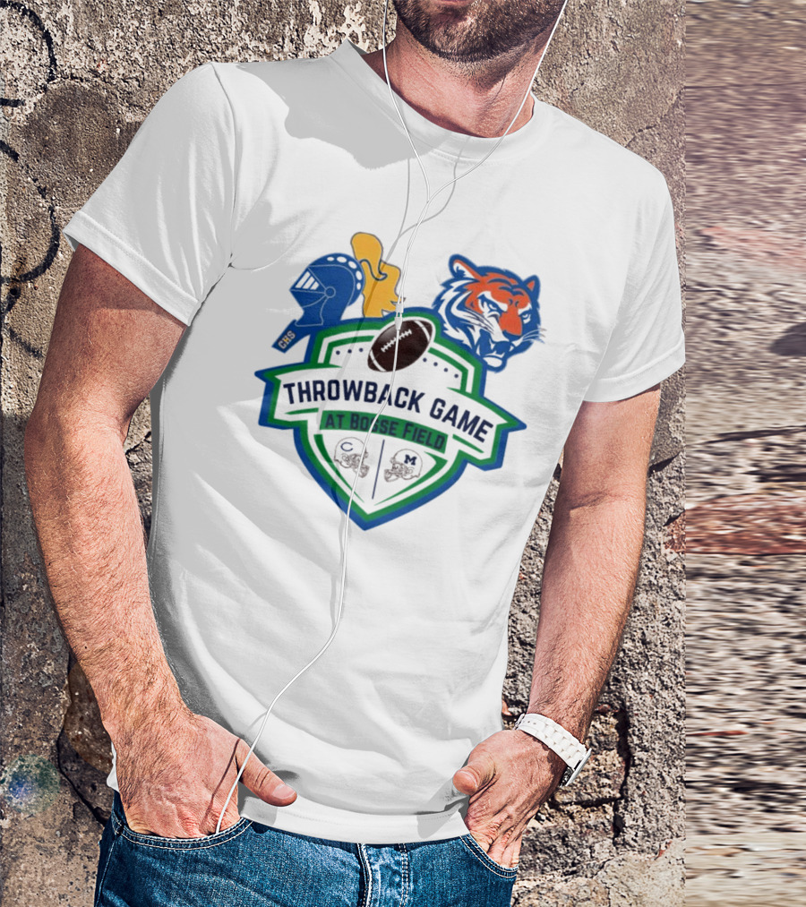 Throwback Game At Bosse Field Memorial Central Tigers Knights Football Showdown T-Shirt