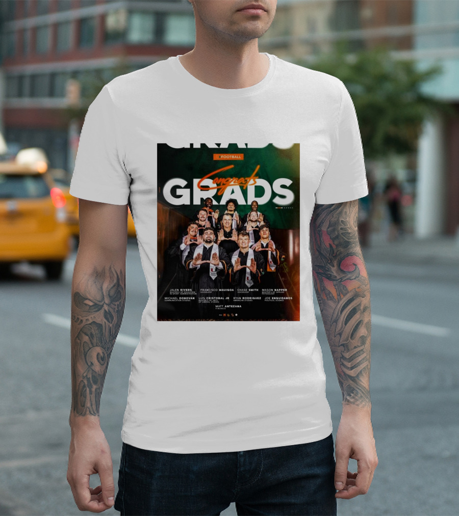 Miami Hurricanes Football Congrats Grads Jalen Rivers Francisco Mauigoa Chase Smith Mason Napper Michael Domowich Luis Cristobal Ryan Rodriguez Joe Eg