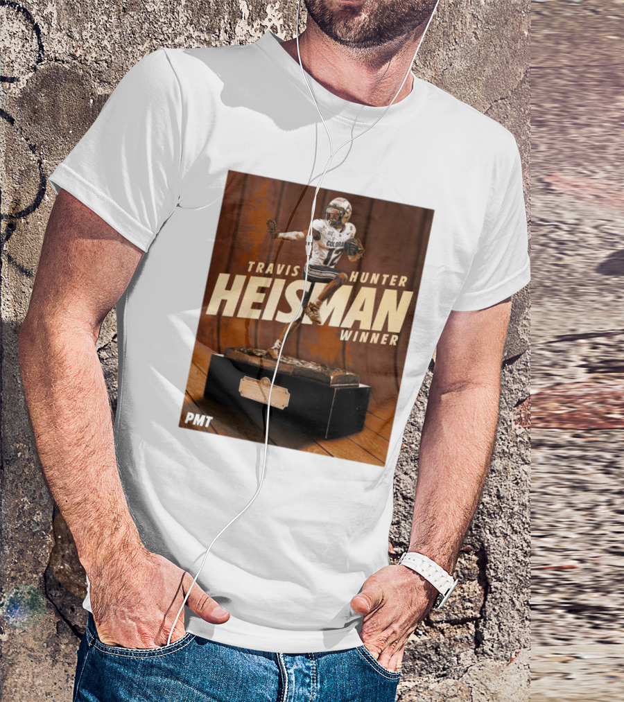 Travis Hunter Heisman Winner 2024 Colorado Buffaloes PMT T-Shirt