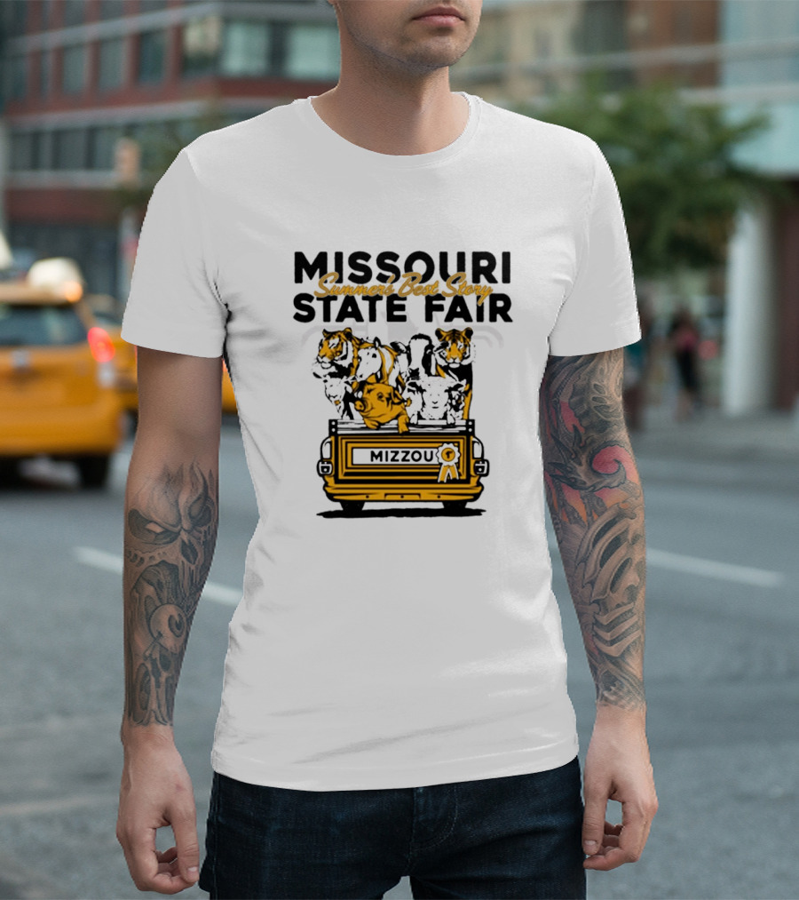Missouri State Fair Mizzou Summers Best Story Truck with Animals T-Shirt