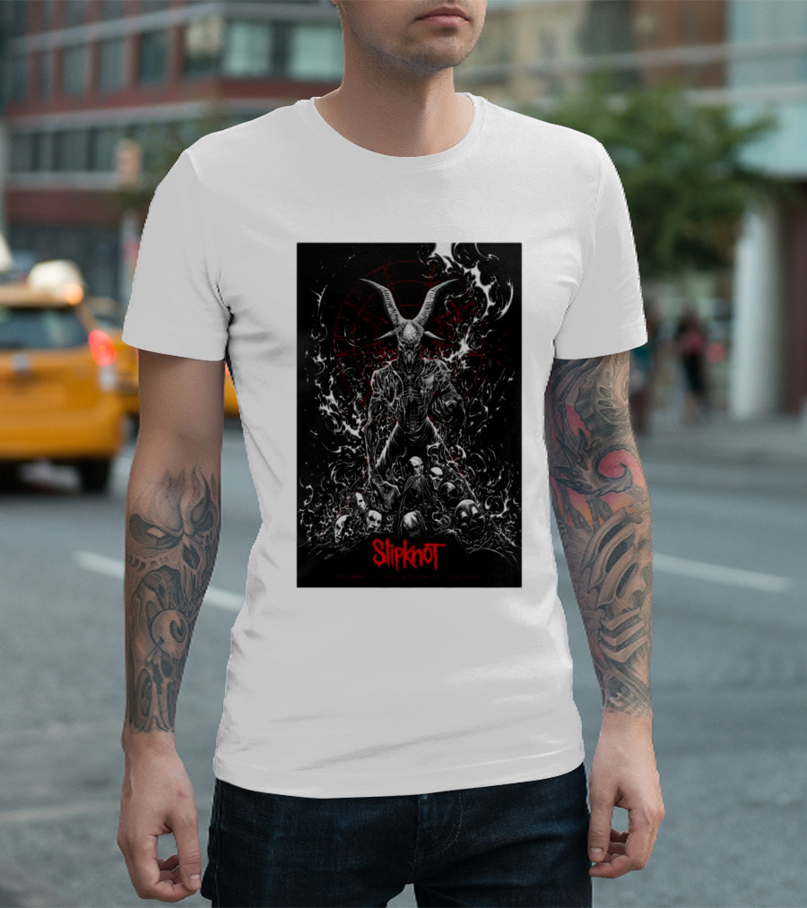 Slipknot December 15 2024 OVO Hydro Glasgow UK Goat Demon T-Shirt