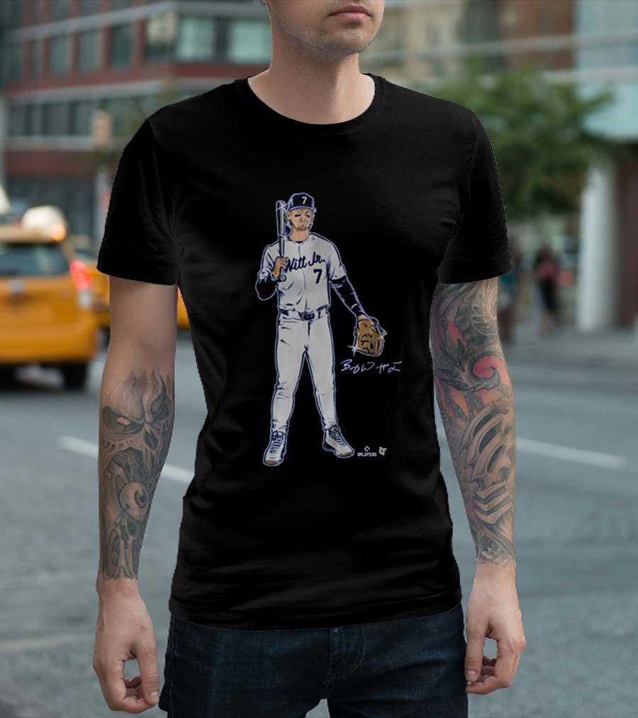 Bobby Witt Jr Signature Kansas City Royals MLB Silver Gold Seven T-Shirt