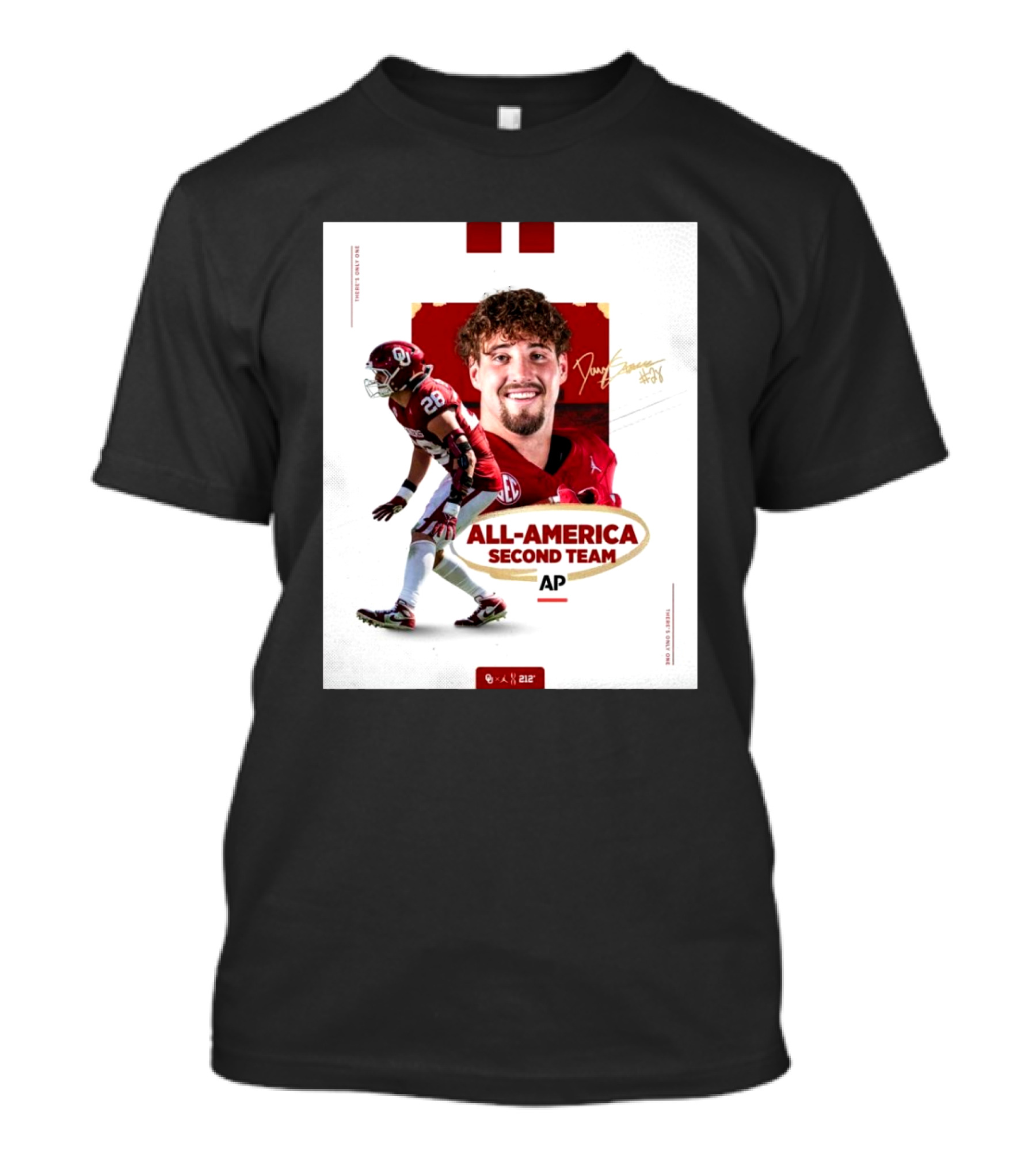 Oklahoma Sooners AP All-America Second Team Danny Stutsman Signature T-Shirt
