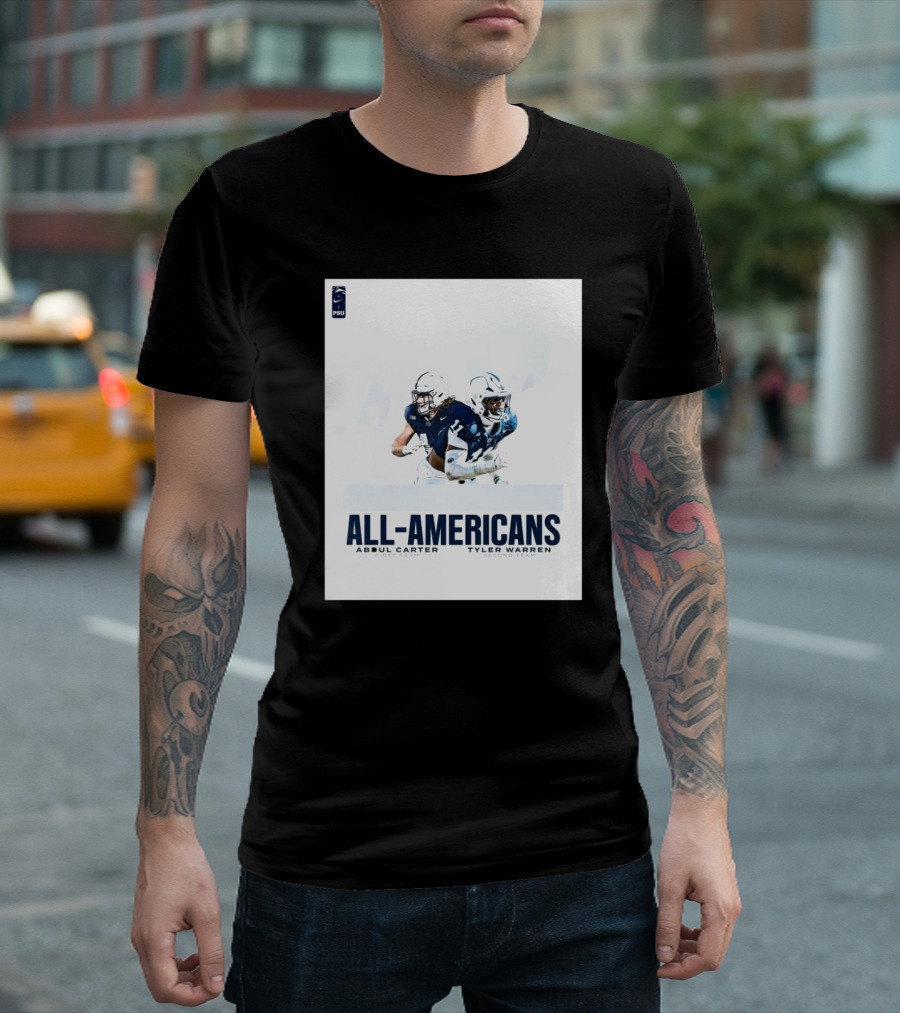 PSU All-Americans Abdul Carter First Team Tyler Warren Second Team T-Shirt